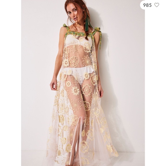 Free People Bali Flower Field Maxi Slip - Picture 1 of 5